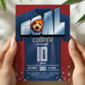 Soccer Shirt Birthday Party Invitation