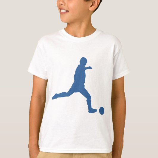 Soccer Silhouette Kinder Tshirt (Voorkant)