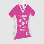 Soccer Sport Jersey rose avec photo (devant)