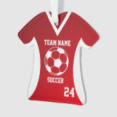 Soccer Sport Jersey Rouge avec photo (devant)