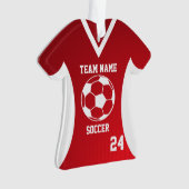 Soccer Sport Jersey Rouge avec photo (devant)