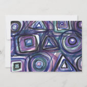 Soccer Sports Invitation Bar Mitzvah Juif bleu (Dos)