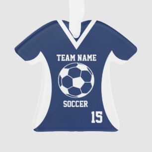 Soccer Sports Jersey Blue avec photo