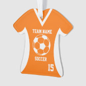 Soccer Sports Jersey Orange avec photo (devant)