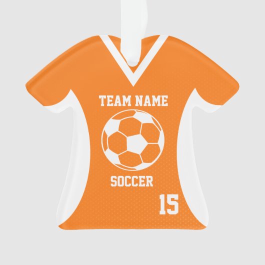 Soccer Sports Jersey Orange avec photo (devant)