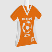 Soccer Sports Jersey Orange avec photo (devant)