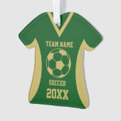 Soccer Sports Jersey Vert et or (devant)