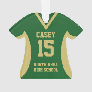 Soccer Sports Jersey Vert et or