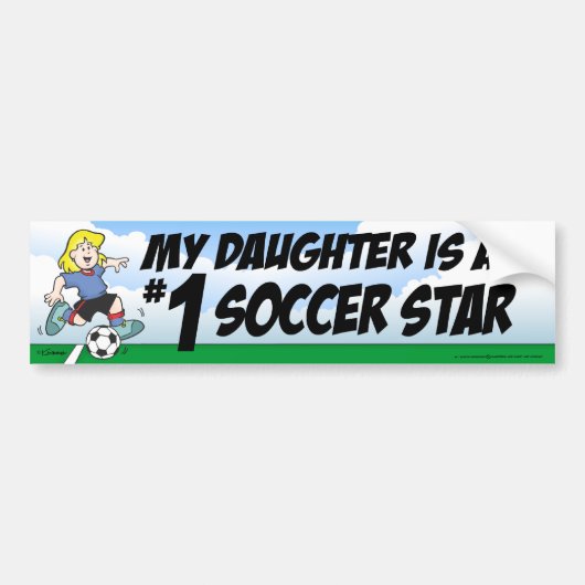 Soccer Star Bumpersticker (Voorkant)