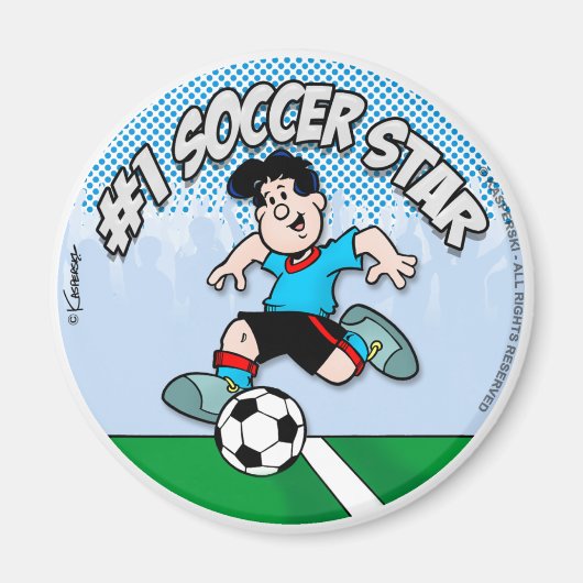 Soccer Star Magneet (Voorkant)
