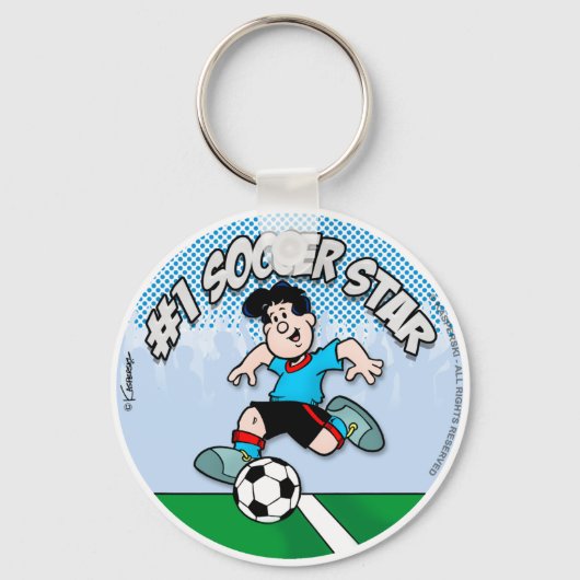 Soccer Star Sleutelhanger (Voorkant)