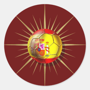 Soccer Starburst giften Ronde Sticker