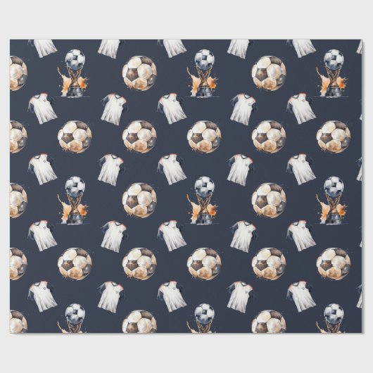 Soccer Thema Gift Wrap Cadeaupapier (Vlak)