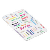 Soccer Typographie Flexible Photo Magnet (Côté Droit)
