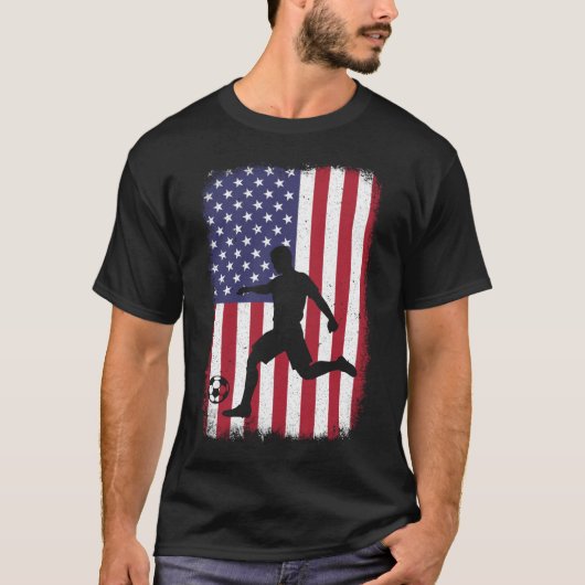 Soccer USA Flag T-shirt (Voorkant)