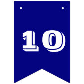 Soccer verjaardagscar coole jongens marinepartij vlaggetjes (Tweede vlag)