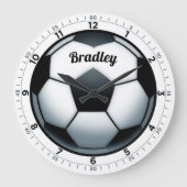 Soccer Wall Clock Grote Klok (Voorkant)