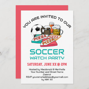 SOCCER WATPARTIE Invitation