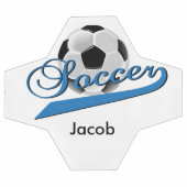 Soccer Word Art | DIY-naam | Blauw Voetbal (Enkel)