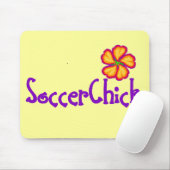SoccerChick FlowerDark Muismat (Met muis)
