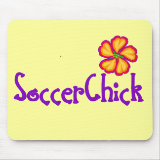 SoccerChick FlowerDark Muismat