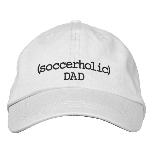 Soccerholic Papa Casquette réglable (Devant)
