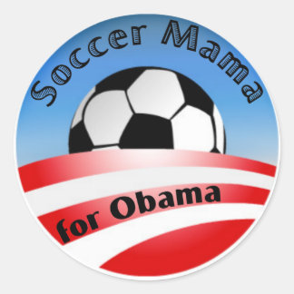 SoccerMamaforObama Ronde Sticker