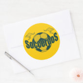 Socceroos wereldvoetbal Roos logo geschenken Ronde Sticker (Envelop)