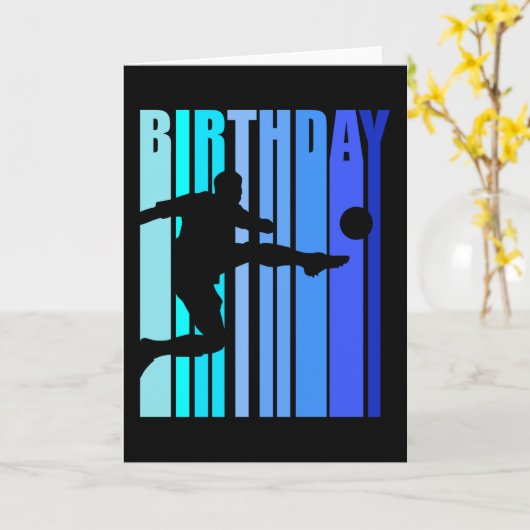 Soccor Birthday Player Mannen Boys Inspirerend Kaart (Gele Bloem)