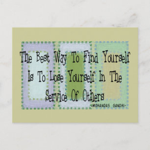 Sociaal Arbeider (Mahandas Gandhi Quote) Briefkaart