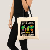 Sociaal arbeidsteam Funny Cactus Crew Social Tote Bag (Voorkant (product))