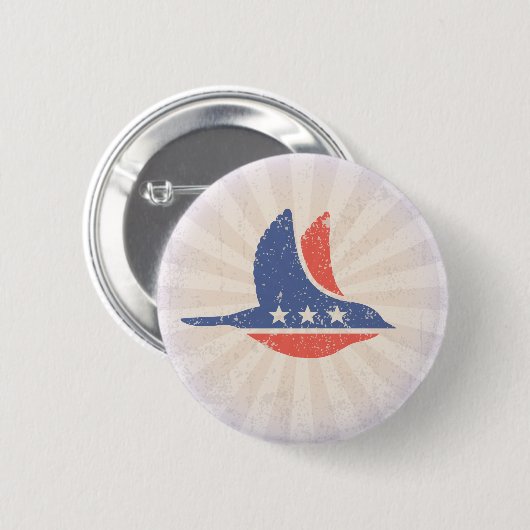 sociaal-democratische Logo Ronde Button 5,7 Cm (Voorkant /achterkant)