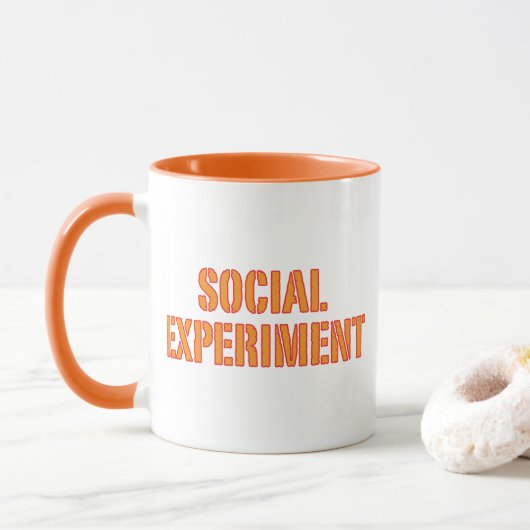 Sociaal experiment mok (Met donut)