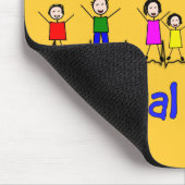 Sociaal kindercadeau voor kinderen muismat (Hoek)