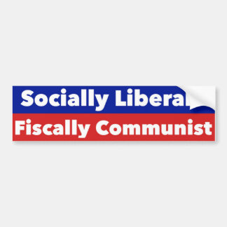 Sociaal-liberale communistische Bumpersticker