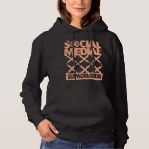 Sociaal Media Cyber Grunge Y2K Vervallen Esthetiek Hoodie