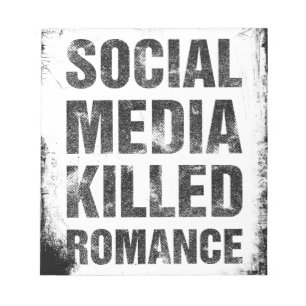 Sociaal Media Heeft Romantiek Gedood Notitieblok