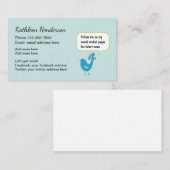 Sociaal-medianetwerk Visitekaartje (Voorkant / Achterkant)