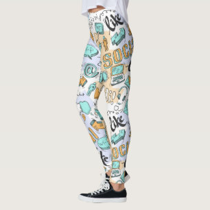 Sociaal mediatroon leggings