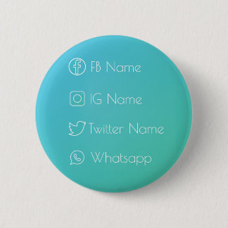 Sociaal netwerk Cool! Ronde Button 5,7 Cm