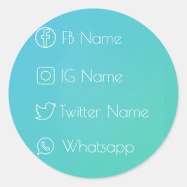 Sociaal netwerk Cool! Ronde Sticker