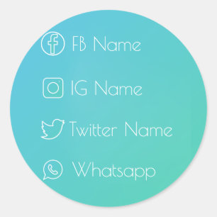 Sociaal netwerk Cool! Ronde Sticker