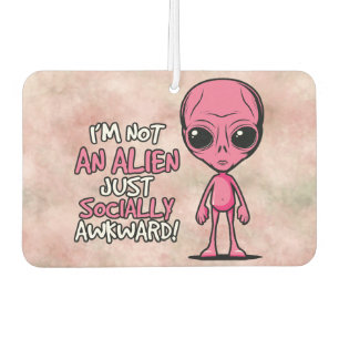 Sociaal Ongemakkelijke Alien Cartoon Luchtverfrisser