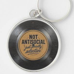 Sociaal Selectief - Vinyl Plaatje Sleutelhanger
