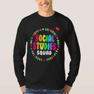 Sociaal Studie Team Eerste Dag Van School & Waarde T-shirt