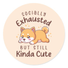 Sociaal Uitgeput Maar Nog Steeds Schattig - Shiba