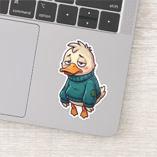 Sociaal Vermoeide Eend Sticker