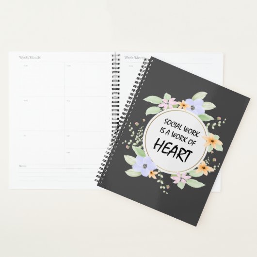 Sociaal werk is een werk van hartplanner planner (Display)