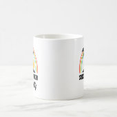 Sociaal werker buiten dienst regenboog einde schoo koffiemok (Center)