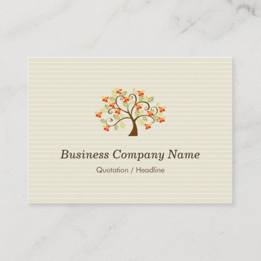 Sociaal werker - Elegant boomsymbool Visitekaartje (Achterkant)